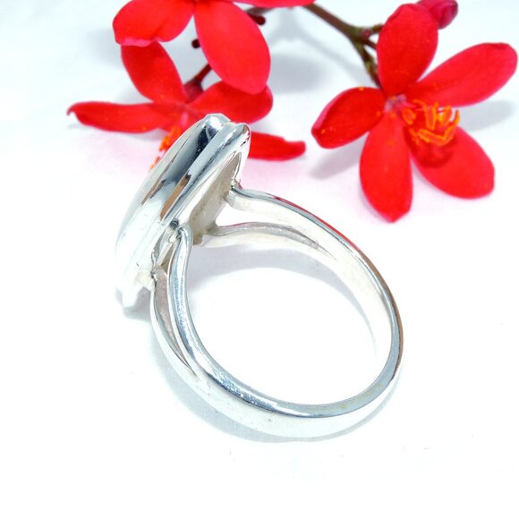 Ethiopian opal Gemstone Ring, Opal 925 Sterling Silver Ring, Natural Opal Ring - Picture 2 of 4